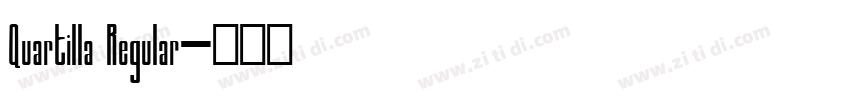 Quartilla Regular字体转换 Quartilla Regular字体转换